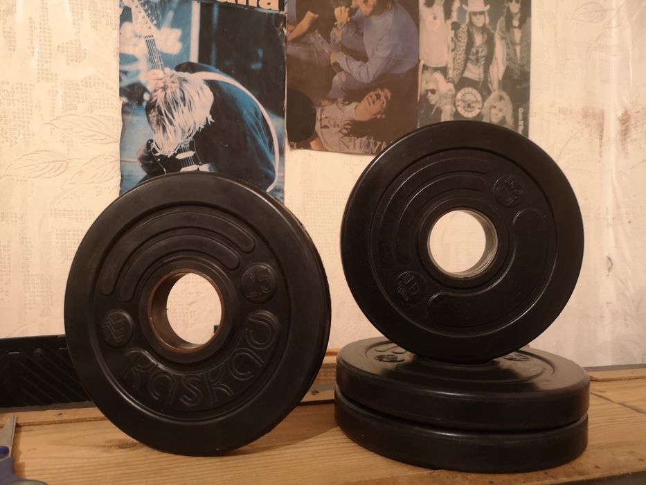 Блины диски обрезиненные олимпийские  1000 гр.