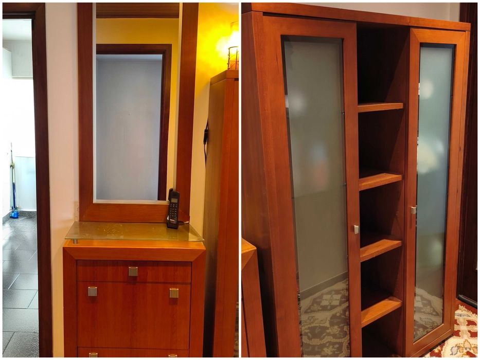 Mobília de Sala e Hall em Cerejeira Maciça