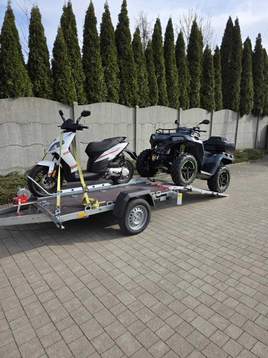 Przyczepka motocyklowa quad uniwersalna - 750 dmc wynajem