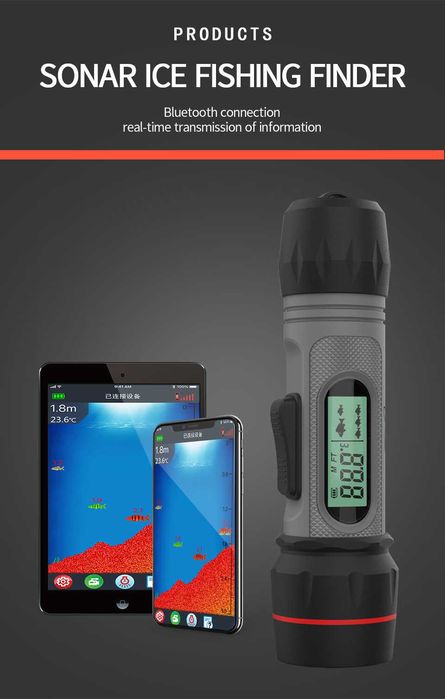 Bezprzewodowy wykrywacz ryb echosonda głębokość 90M Sonar Erchang F12B