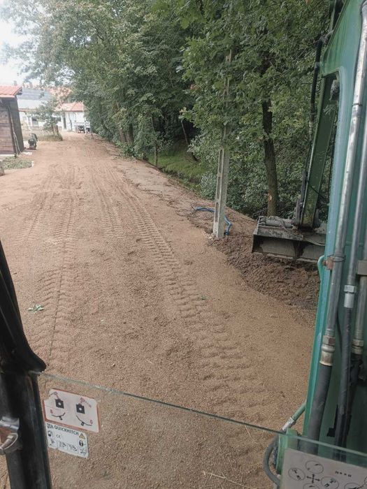 glebogryzarka separacyjna, niwelacja terenu, zakładanie trawników,