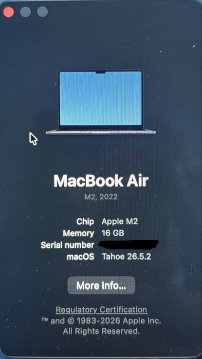 MacBook Air 13” (2022) como novo