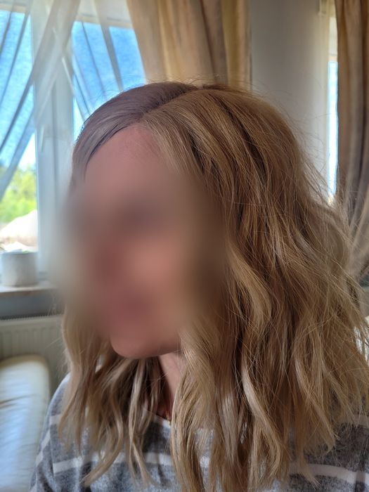 Peruka blond fale premium