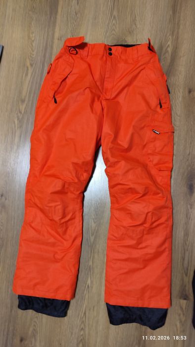 Spodnie narciarskie pomarańczowe XXL