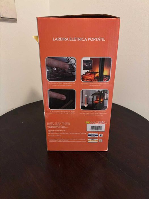 Lareira Elétrica Portátil