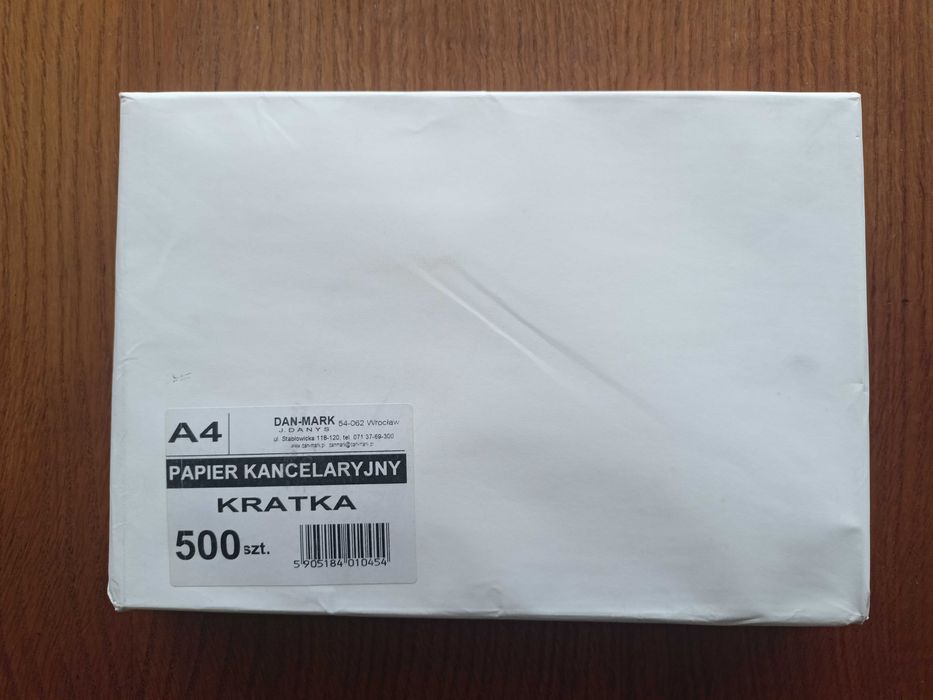 Papier kancelaryjny A4