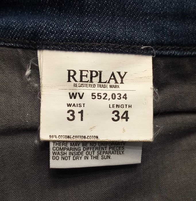 R) REPLAY oryginalne spodnie jeansowe sezon wiosna-lato Roz.31/34