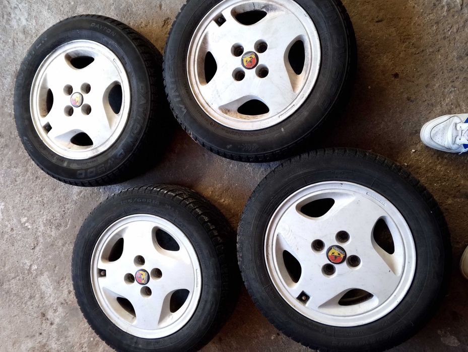 komplet opony zimowe 14 + alufelgi fiat