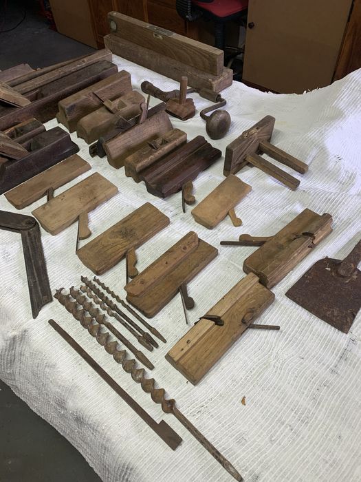 Ferramentas de carpintaria antigas