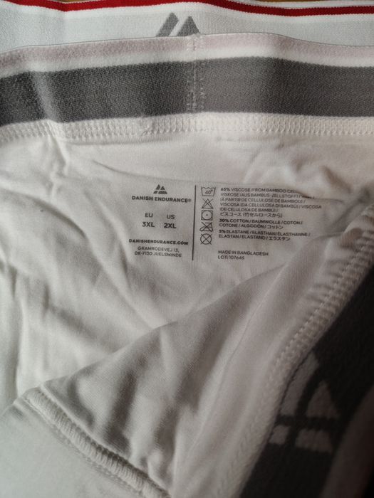 Bokserki Męskie 6szt  Bambusowe DANISH ENDURANCE rozmiar XXXL  3XL