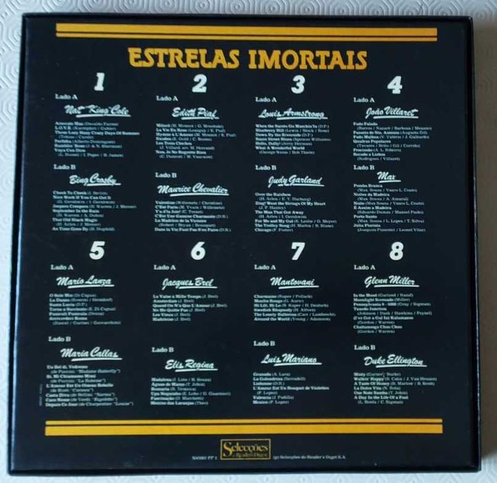 Estrelas Imortais Coleção de 8 LP Vinil