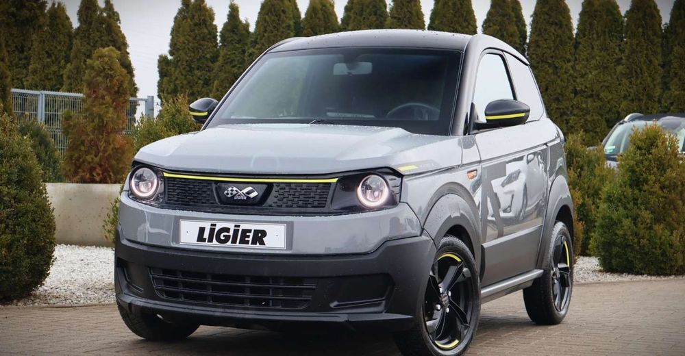 Ligier  (Nr.166) MYLI Automat Skóra Navi Kamera Bluetooth Elektryczne szyby