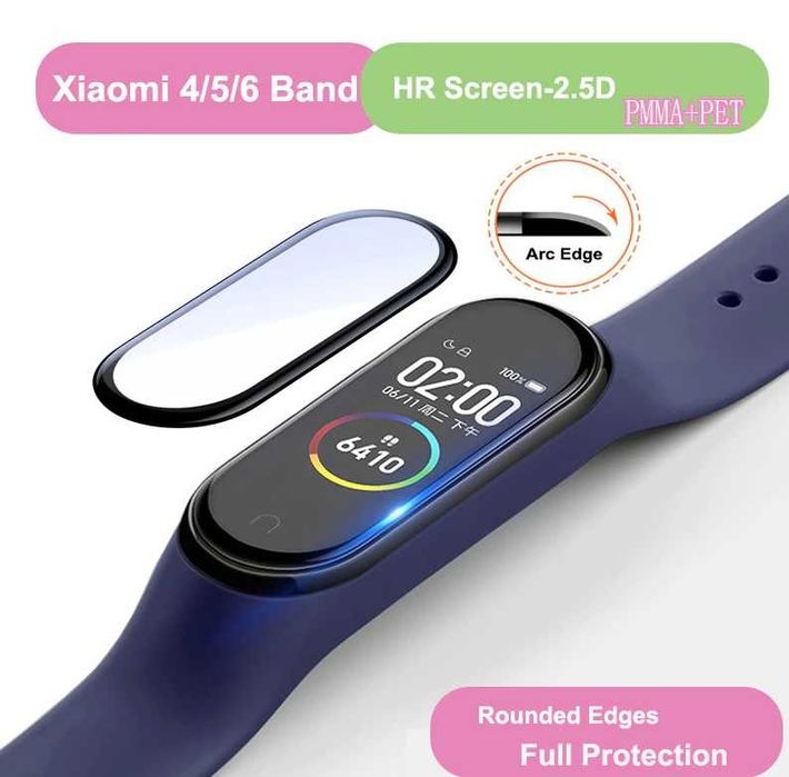 3д керамическое стекло Mi Band 7 8 9 опт