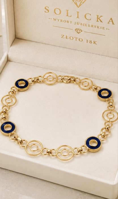 Złota bransoletka damska 18K