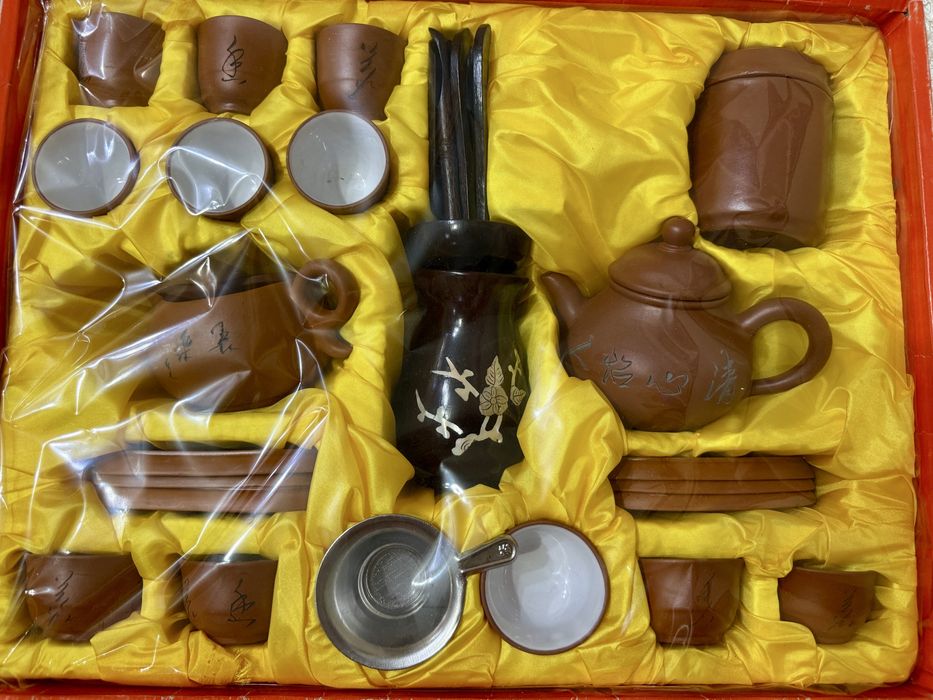 Чайний сервіз з ісінської глини (Yixing) для чайної церемонії НОВИЙ