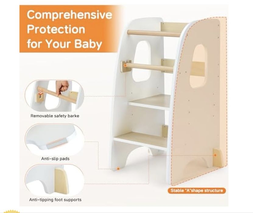 Ezebaby Torre de Aprendizagem, Torre de Aprendizagem para Crianças, Torre Montessori NOVA