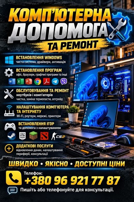 Встановлення Windows – програм і драйверів