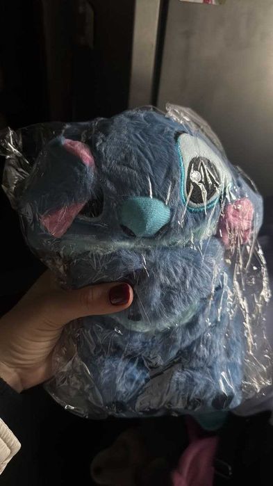 Стіч дихаючий Стич з ефектом дихання заспокійлива мяка іграшка для сну