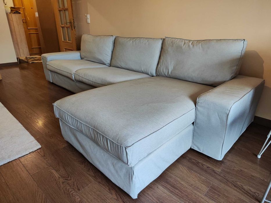 Sofá IKEA KIVIK 4 lugares c/ chaise longue – bom estado