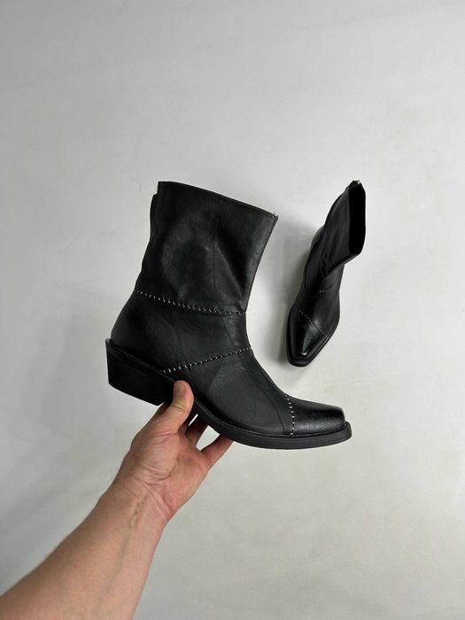 Черевики indie sleeze казаки hedi boy archive boots black архив чорні