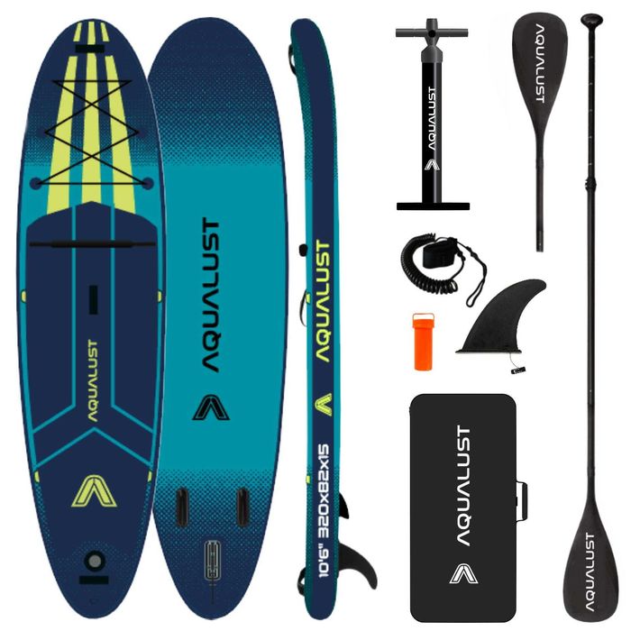NEW AQUALUST SUP дошка САП доска 320/365см 2 ШАРИ борд board НОВА SUP дошка 2 шари слоя доска надувна Stand Up Paddle board борд SUB SAP надувная