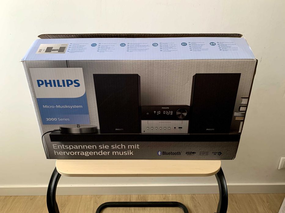 Sistema Micro Hi-Fi Philips TAM3205/12 com Bluetooth, CD, USB e Rádio FM