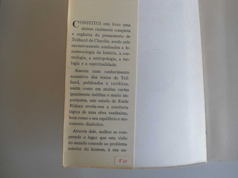 O Pensamento de Teilhard de Chardin por Émile Rideau