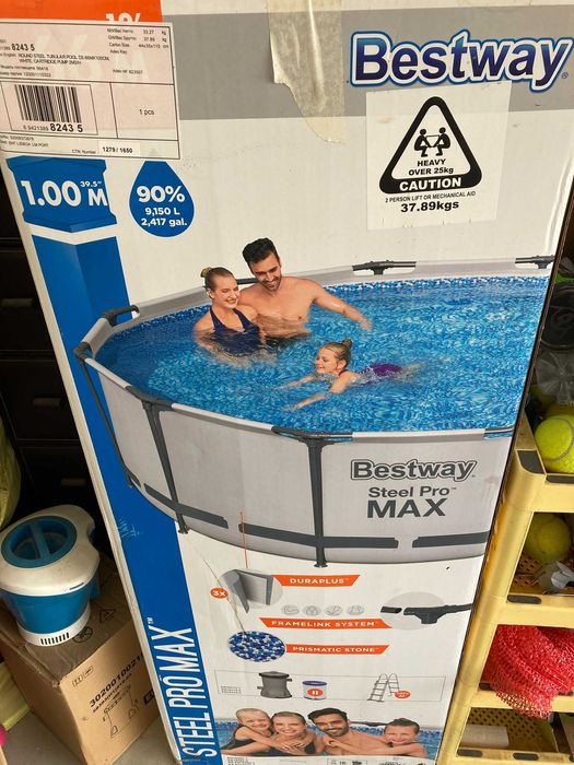 piscina de lona usada