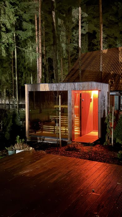 Sauna ogrodowa zewnetrzna z montażem. Na wymiar