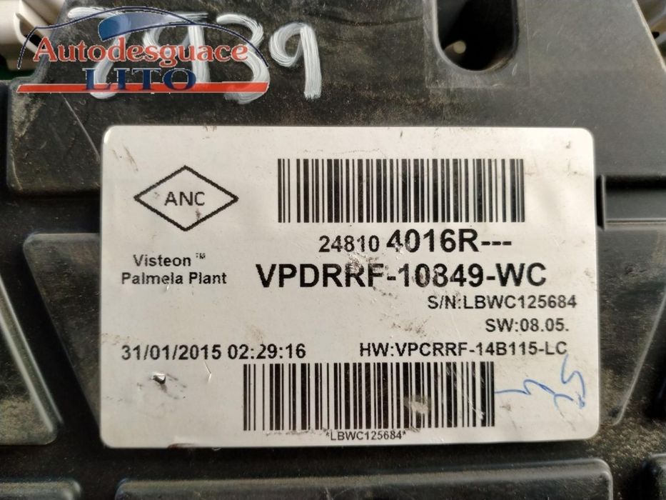 Quadrante Renault Captur I