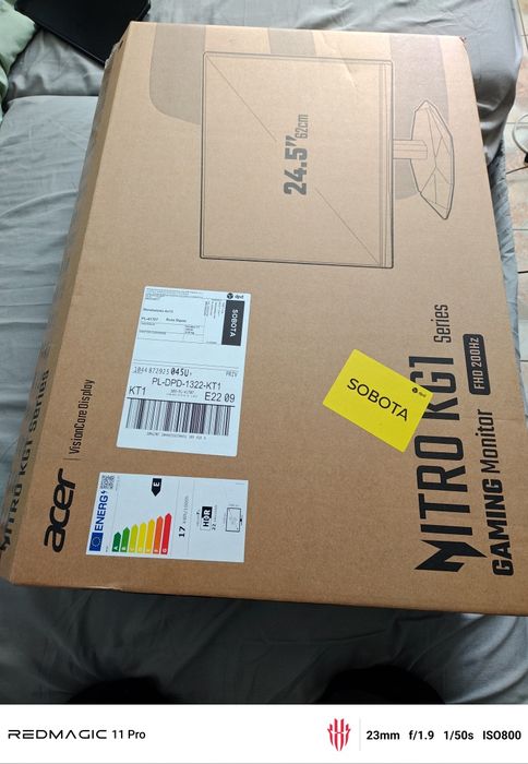 Монітор ACER Nitro KG251QX0BIIP 24.5" 1920x1080px 200Hz 2ms [GTG]