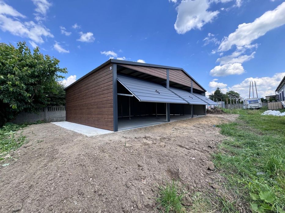 Garaż Blaszany drewnopodobny 9x6 9x5 8x6 8x5 12x6