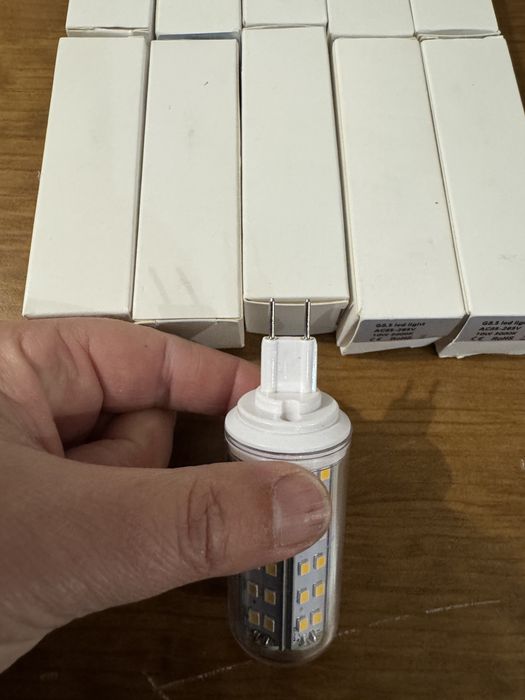 10 lampadas G8.5 - 3000k warm light