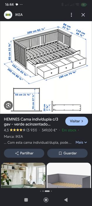Cama Hemnes  ikea