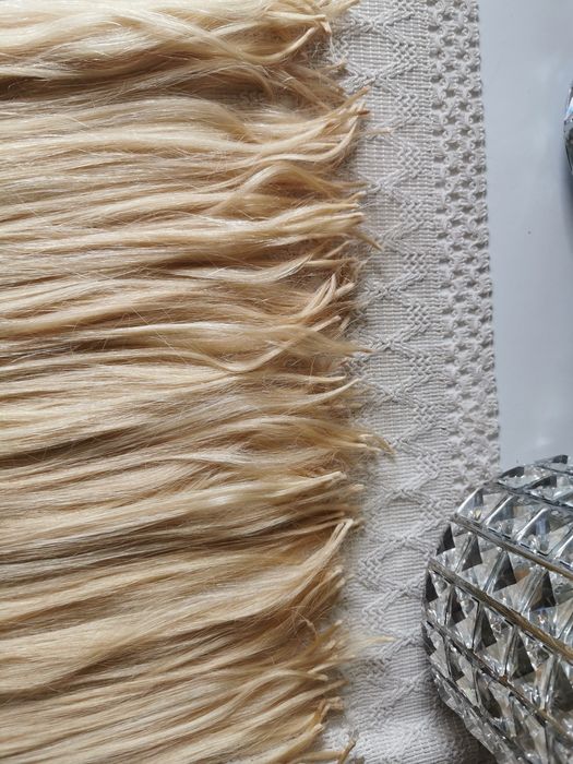 J.nowe włosy blond słowiańskie 50 cm
