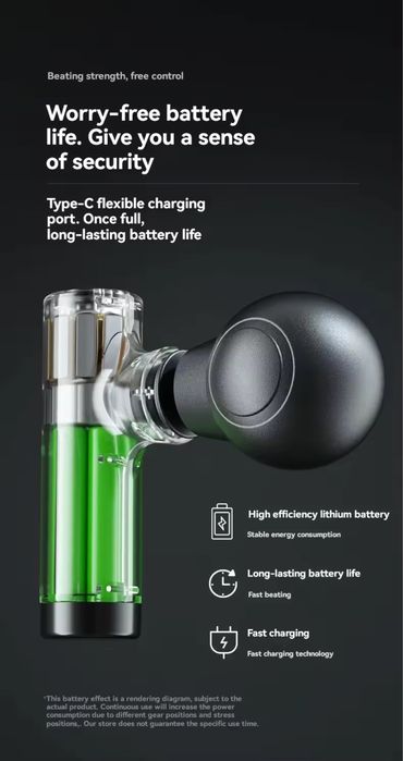 Ручний акумуляторний масажер