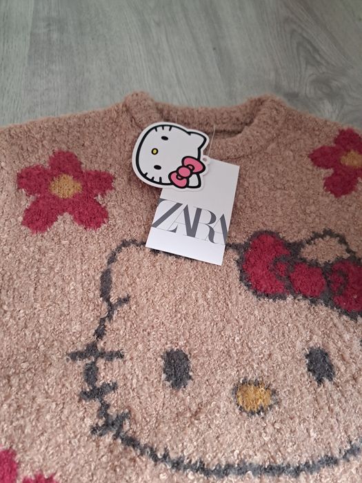 Zestaw paka seterki sweter 110 Zara zima hello kity