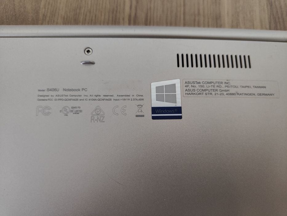 Asus s406u Intel Core i5-8250U