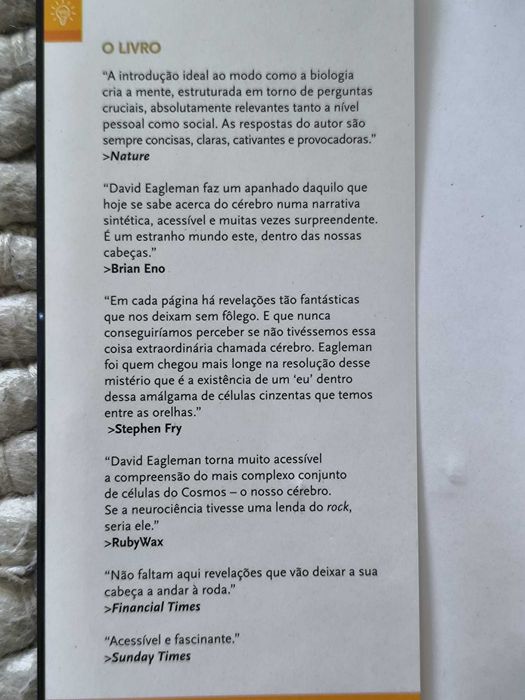 O Cérebro
À Descoberta de Quem Somos
de David Eagleman