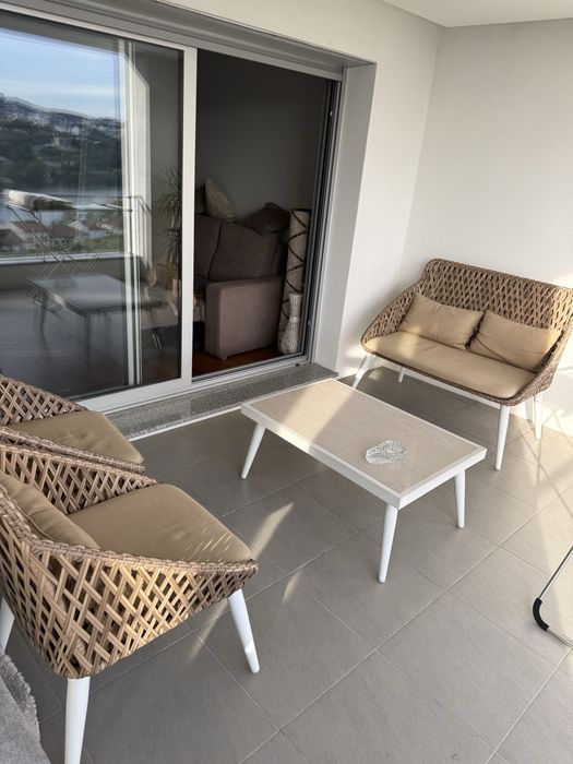 Mesa + cadeiras exterior