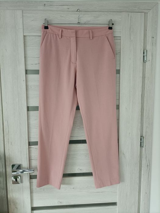 Spodnie cygaretki eleganckie do kostek proste garniturowe KappAhl 38