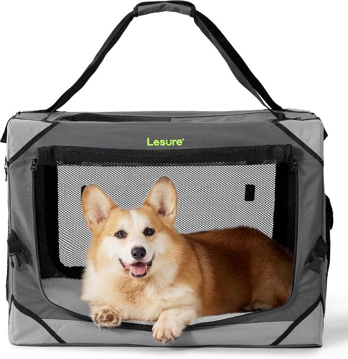 Transporter torba dla psa kota Lesure M 61x40x40cm Składany Szary