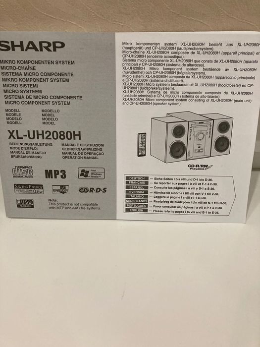 Продам музыкальный центр SHARP практически новый.
