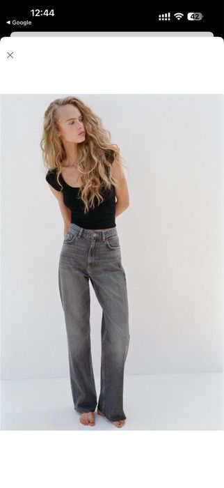 Джинси zara 32  wide leg high waist