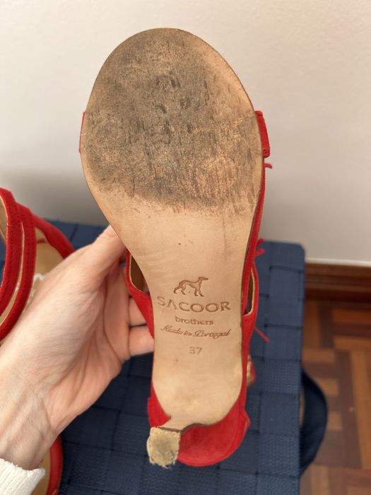 Sandálias pele Sacoor