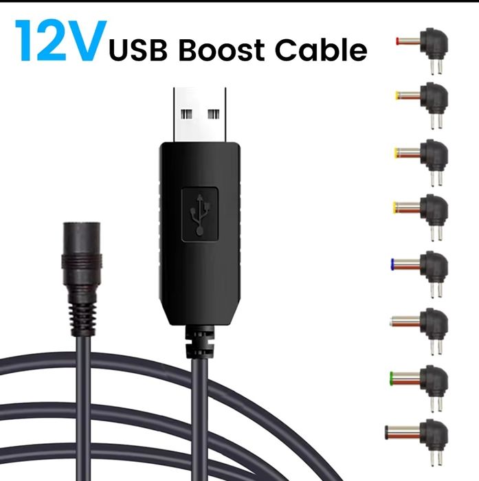 USB преобразователь DC 5-12V, повышающий адаптер для роутера, камеры