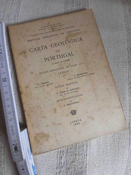 carta geológica de Leiria em 1 9 6 8