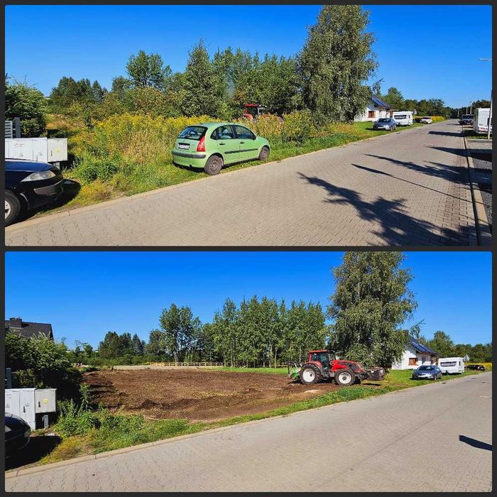 WYCINKA DRZEW Czyszczenie działki MULCZER LEŚNY karczowanie