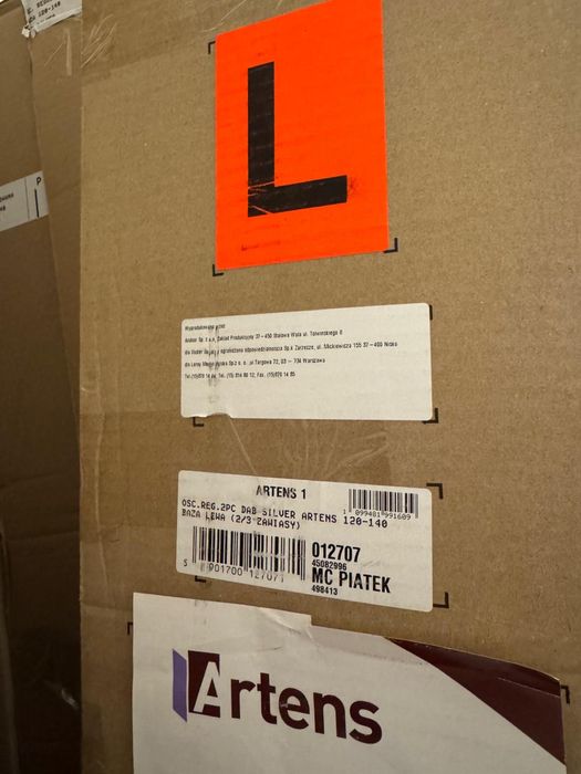 Ościeżnica regulowana lewa 120-140 nowa dąb silver