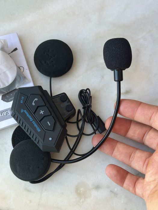 Intercomunicador Bluetooth fones novo Fale ouça música e atenda ligaca